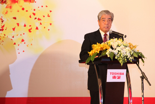 株式會(huì)社東芝執(zhí)行役副社長前田義廣現(xiàn)場致辭